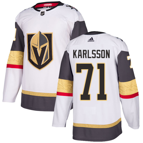 Women Vegas Golden Knights #71 Karlsson Fanatics Branded Breakaway Home White Adidas NHL Jersey->more nhl jerseys->NHL Jersey